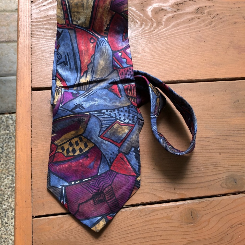 Boston Trader silk tie. USA made
